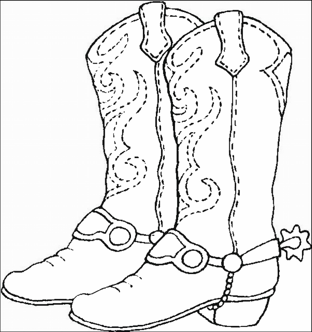 Country Western Printable Coloring Pages