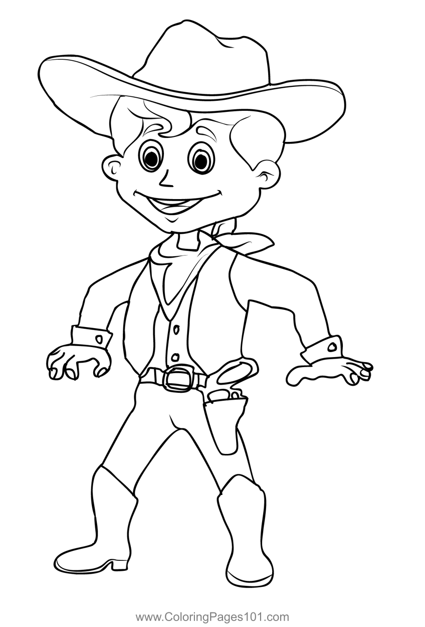 Western Cowboy Coloring Pages