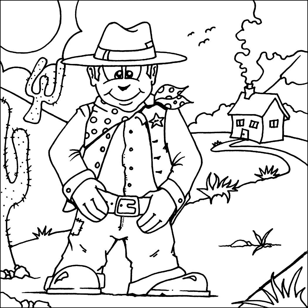 Wild West Coloring Pages Printable