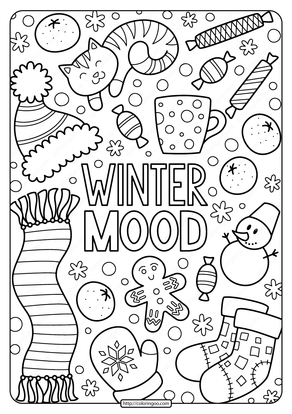 Winter Color Pages Free Printables Coloring Is A Marvelous Activity For Little People Who Are