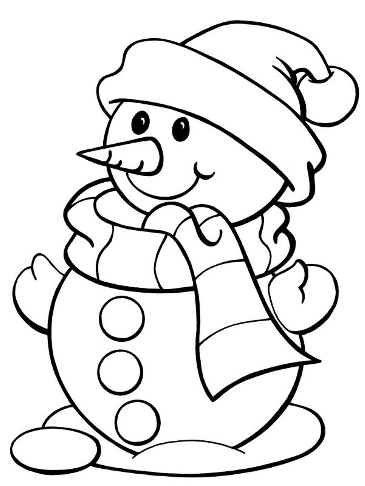 Winter Coloring Snowman Coloring Pages Winter Free Snowman Coloring Pages Winter FreeFull Size