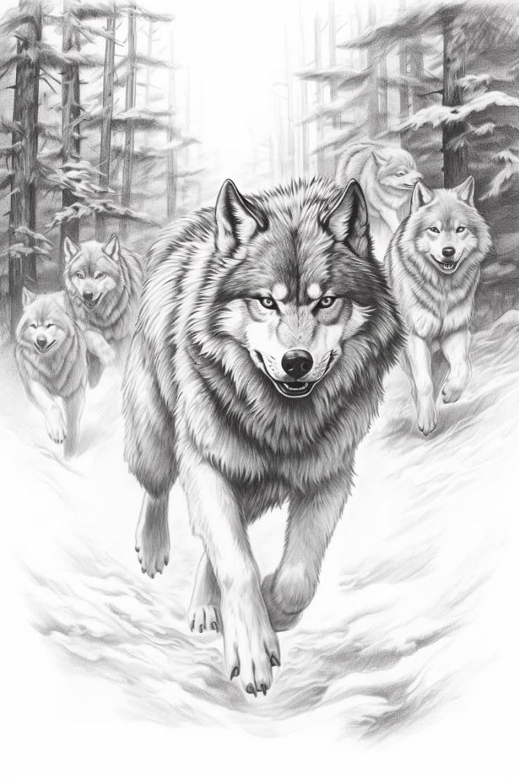 Wolf Pack Running