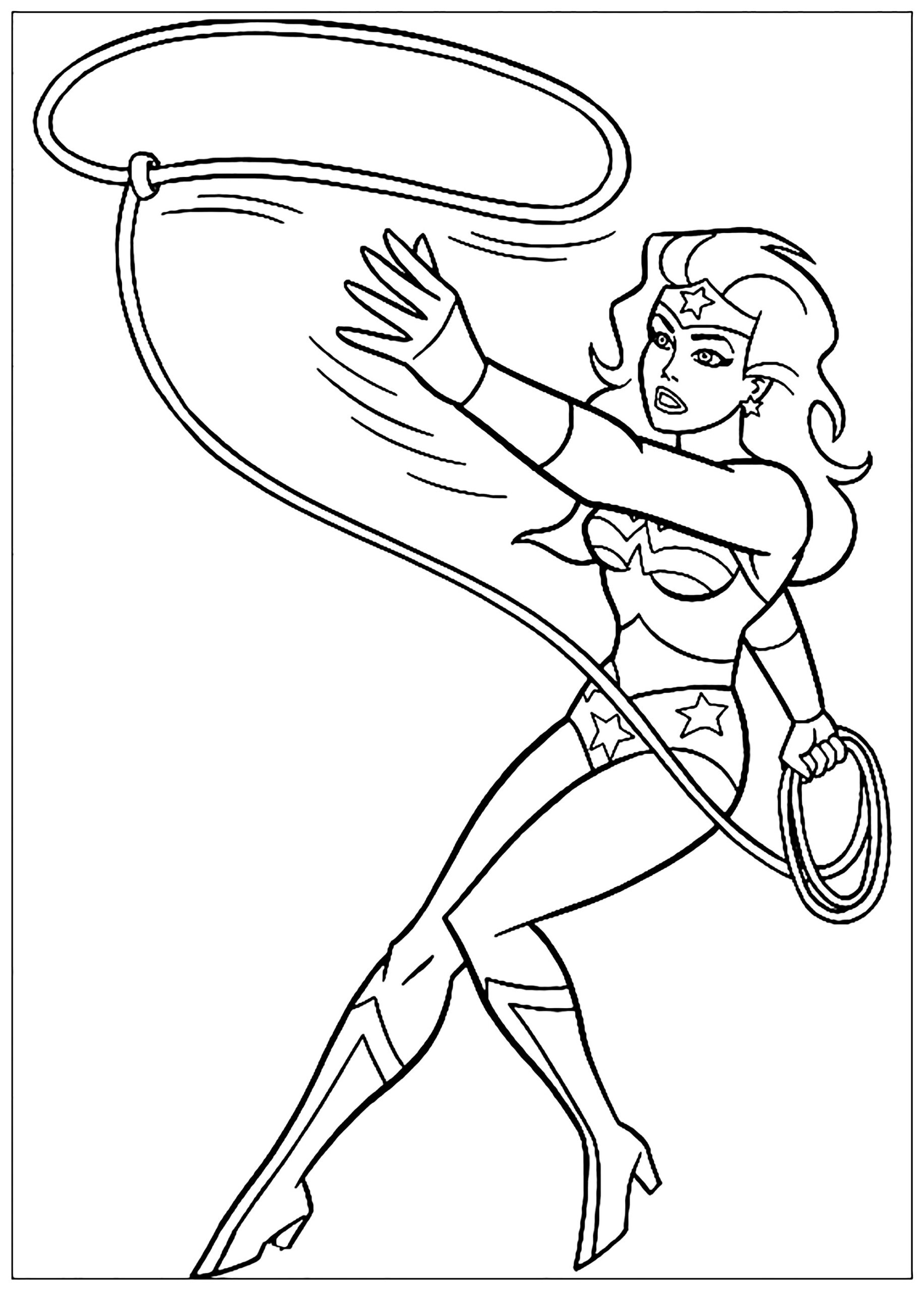 Wonder Woman Printable Coloring Pages