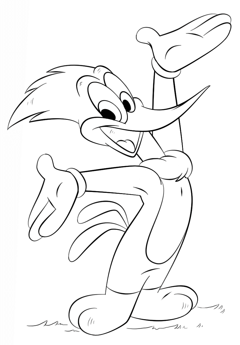 Woody Woodpecker Coloring Page ColouringPages
