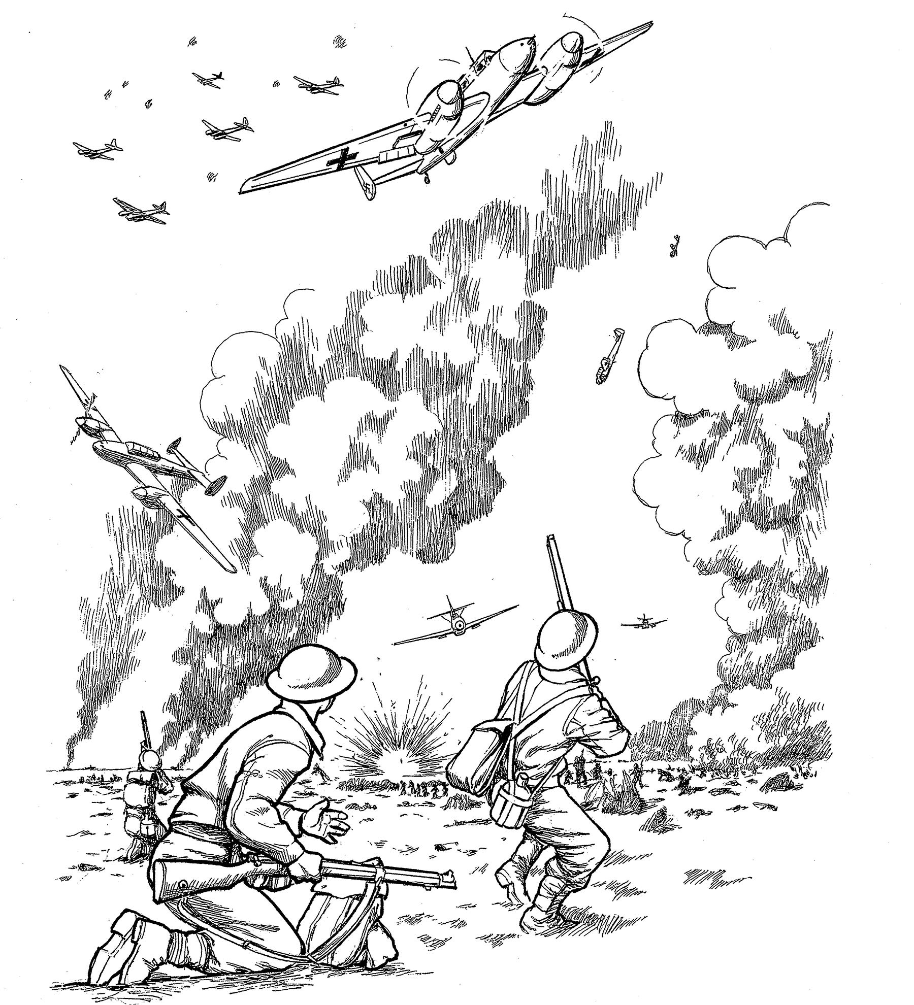 World War 2 Coloring Pages At Getcoloringscom Free Printable