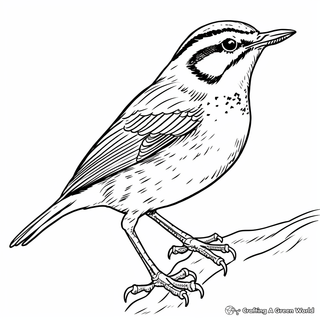 Wren Coloring Pages Free Printable
