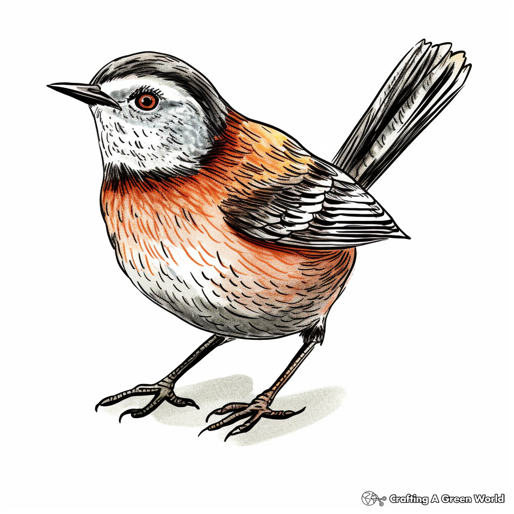 Wren Coloring Pages Free Printable