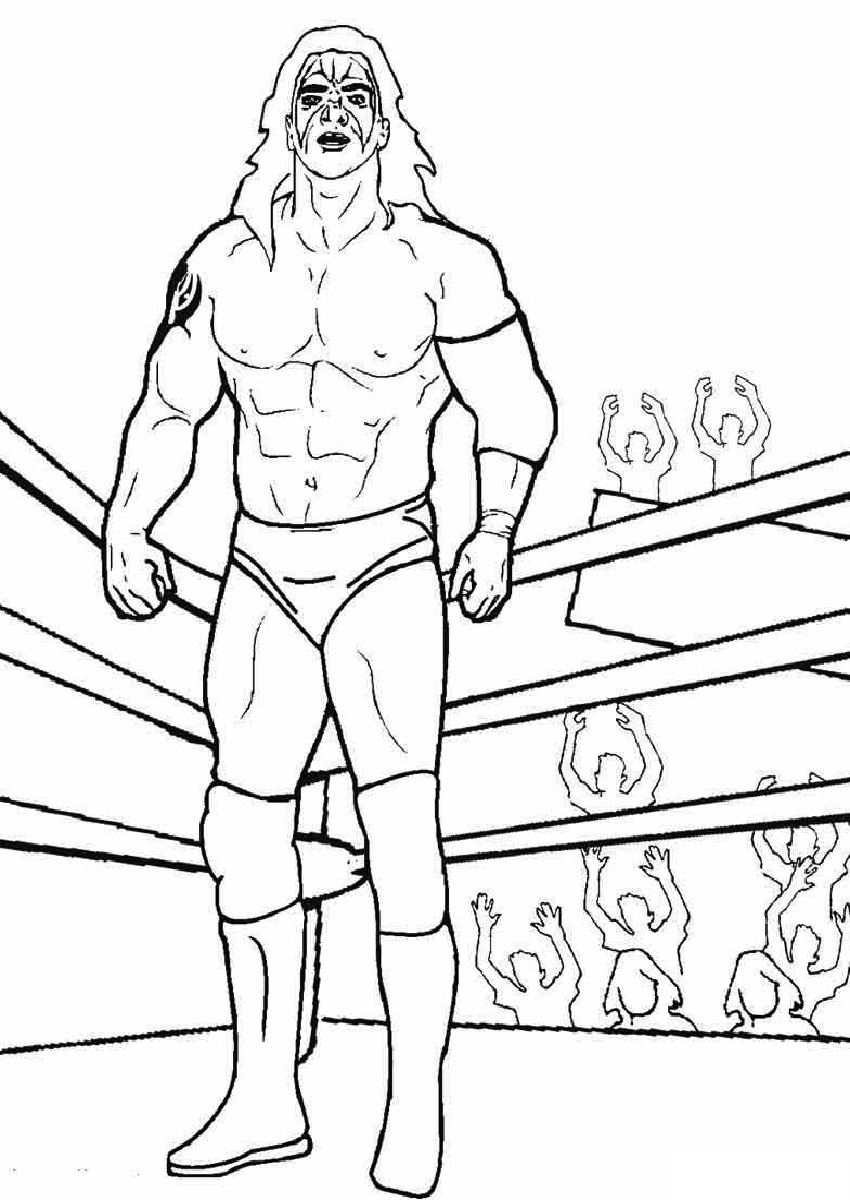 Coloring Pages Wwe Girls Printables