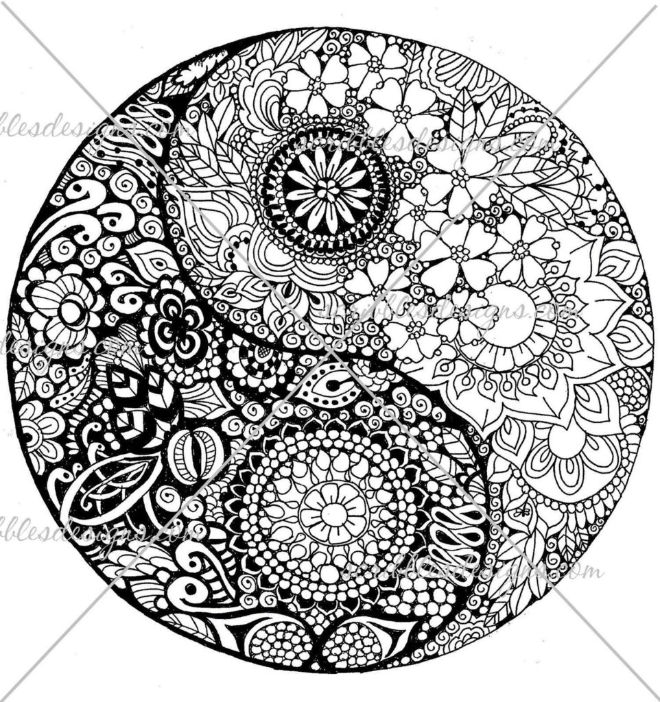 Yin Yang Coloring Pages At GetColorings Free Printable Colorings Pages To Print And Color
