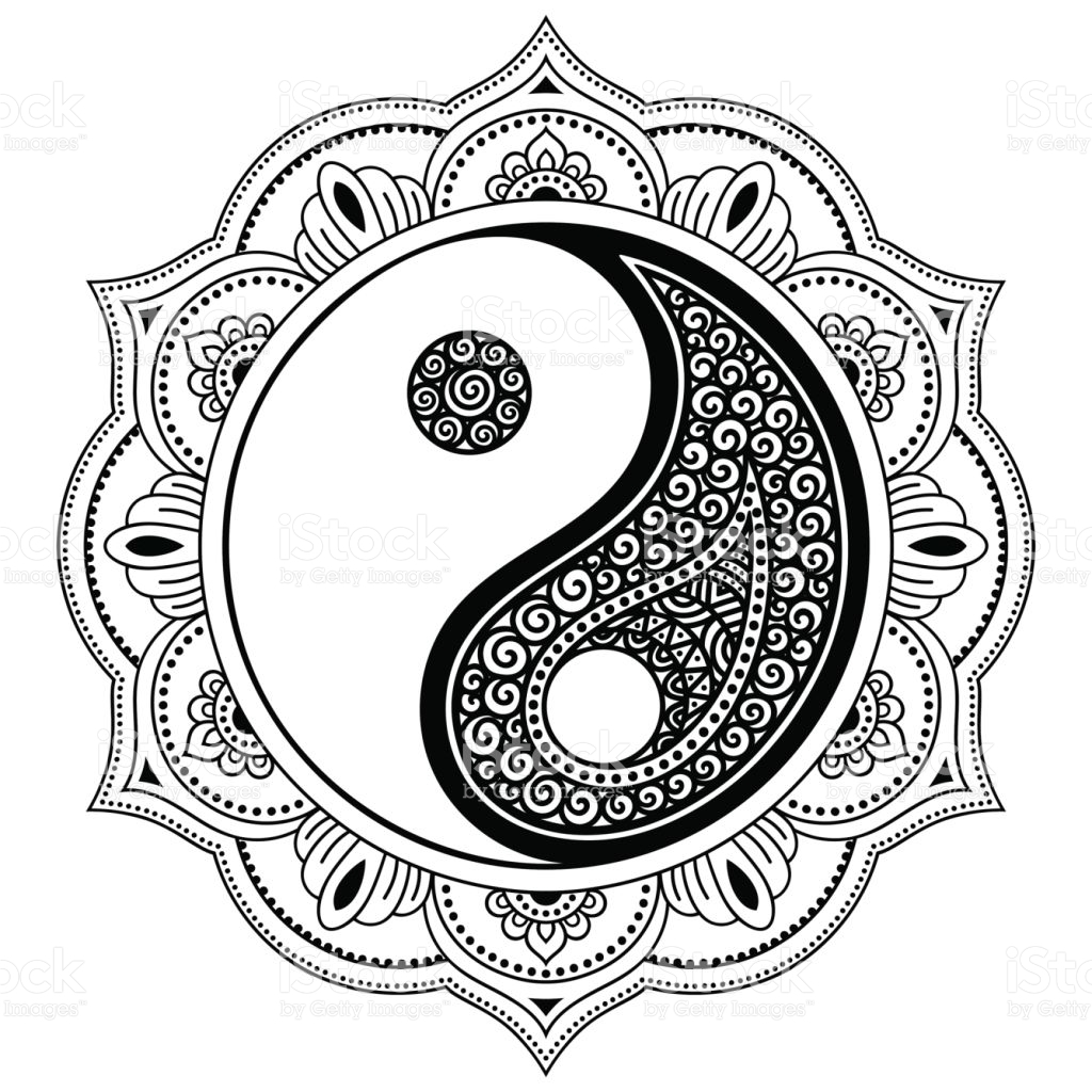Printable Coloring Pages Yin Yang