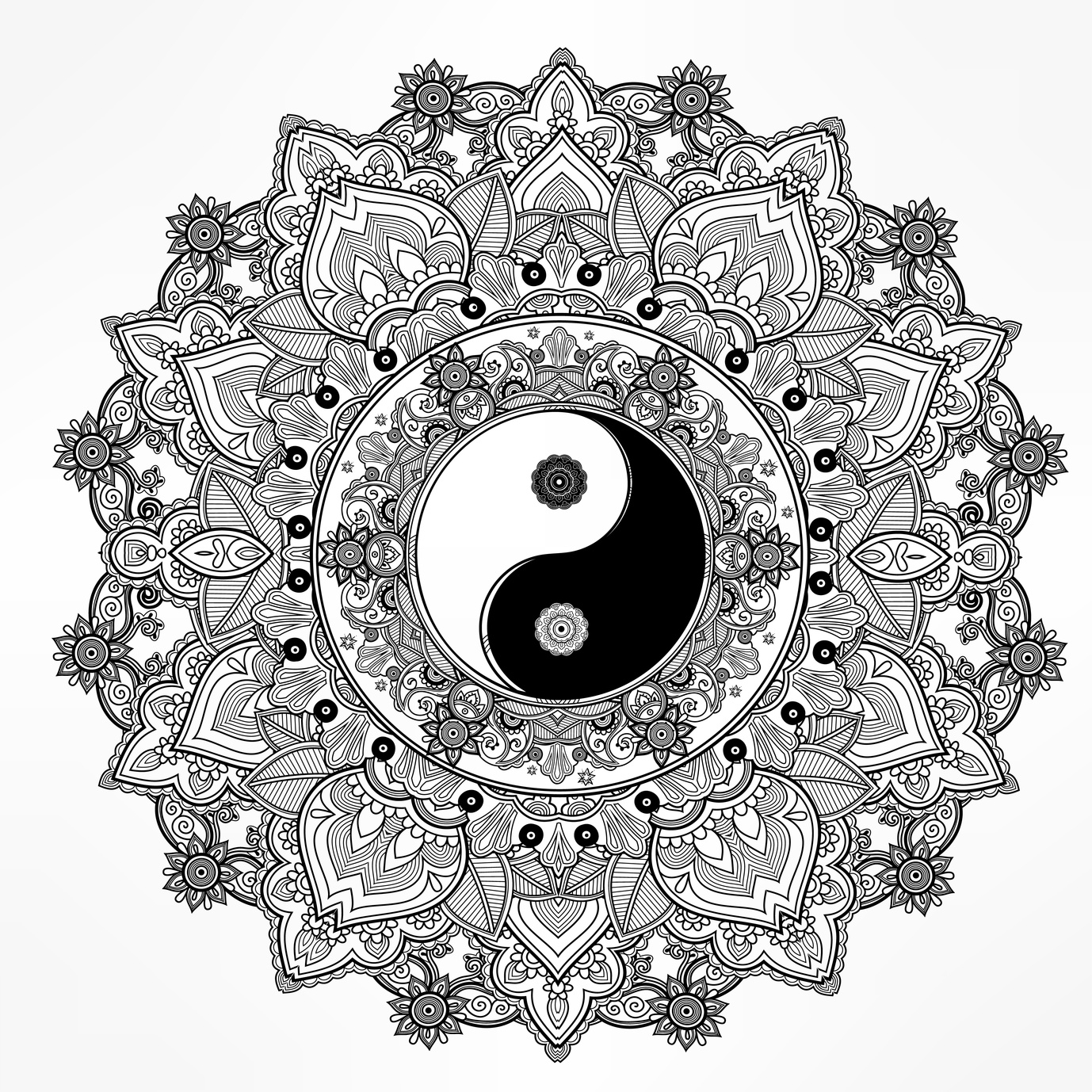 Ying Yang Coloring Pages At GetColorings Free Printable Colorings Pages To Print And Color
