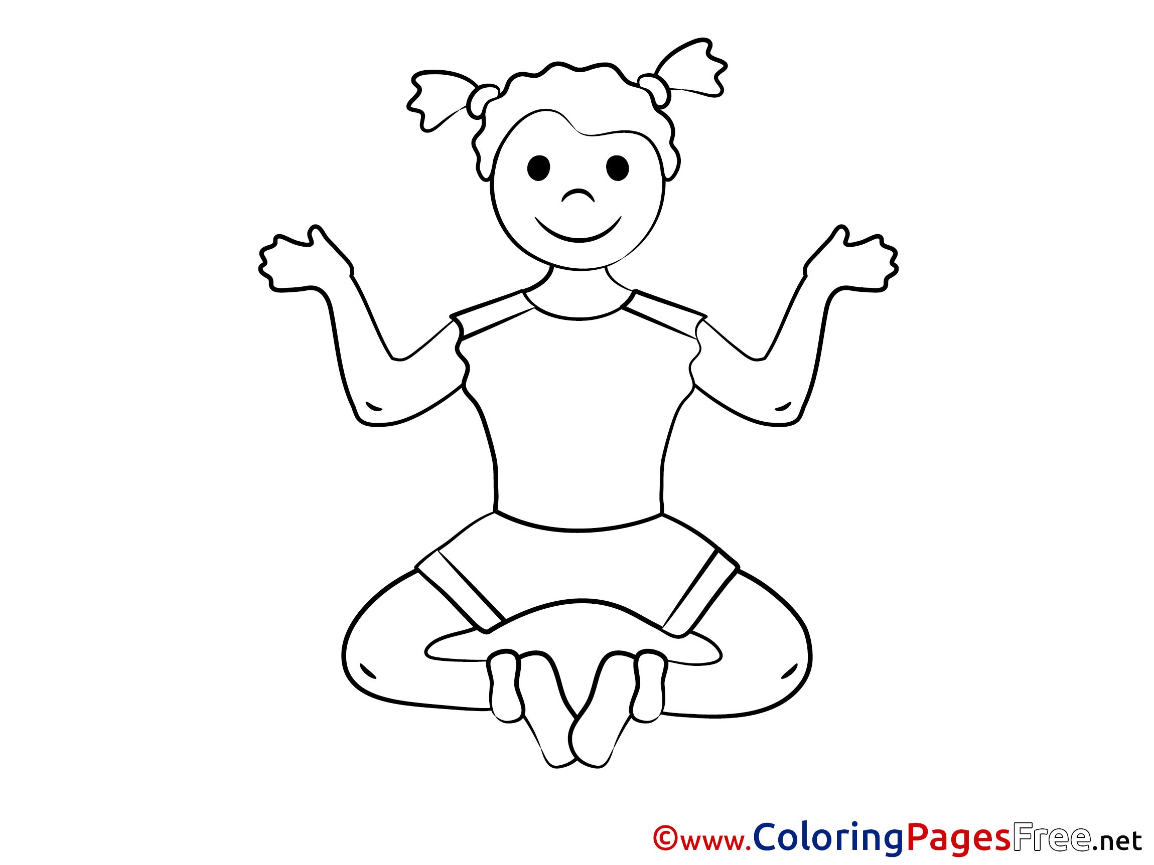 Printable Yoga Coloring Pages