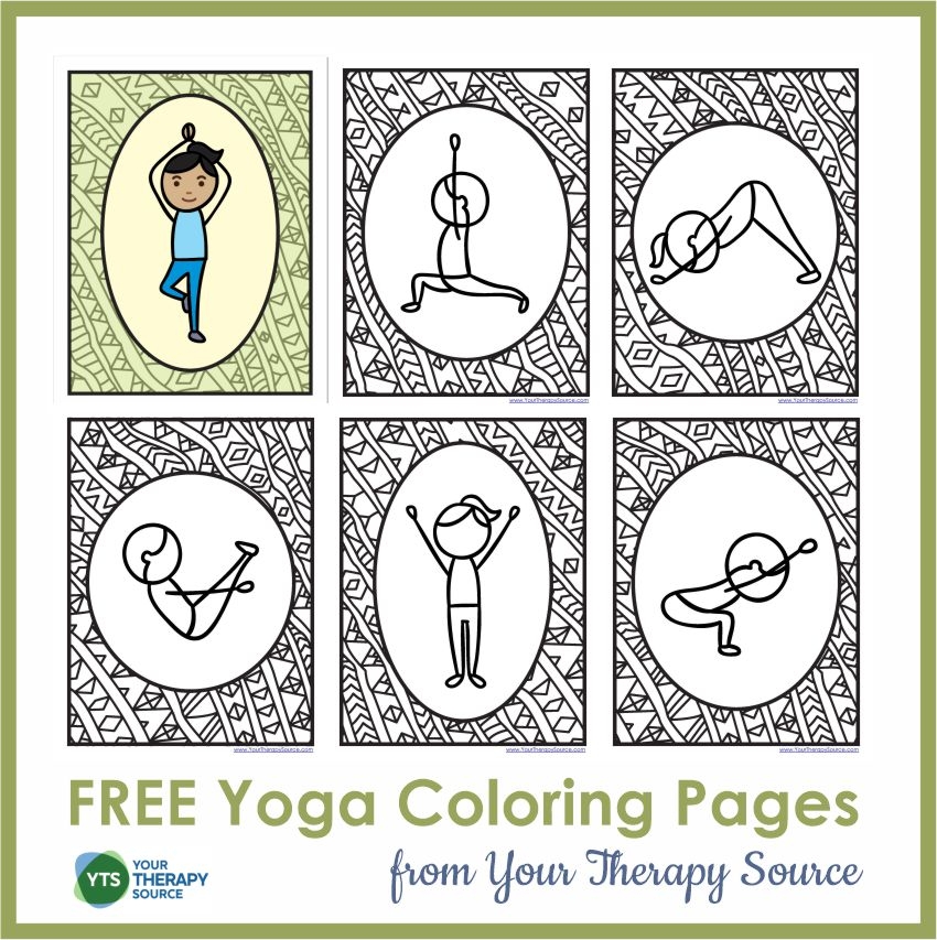 Yoga Coloring Pages FREE Your Therapy Source