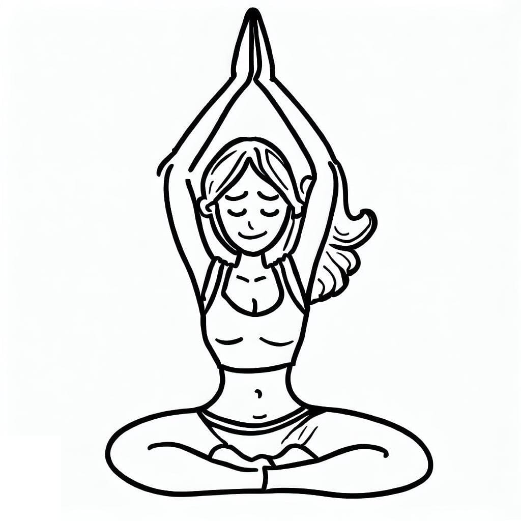 Yoga Printable Coloring Page Download Print Or Color Online For Free
