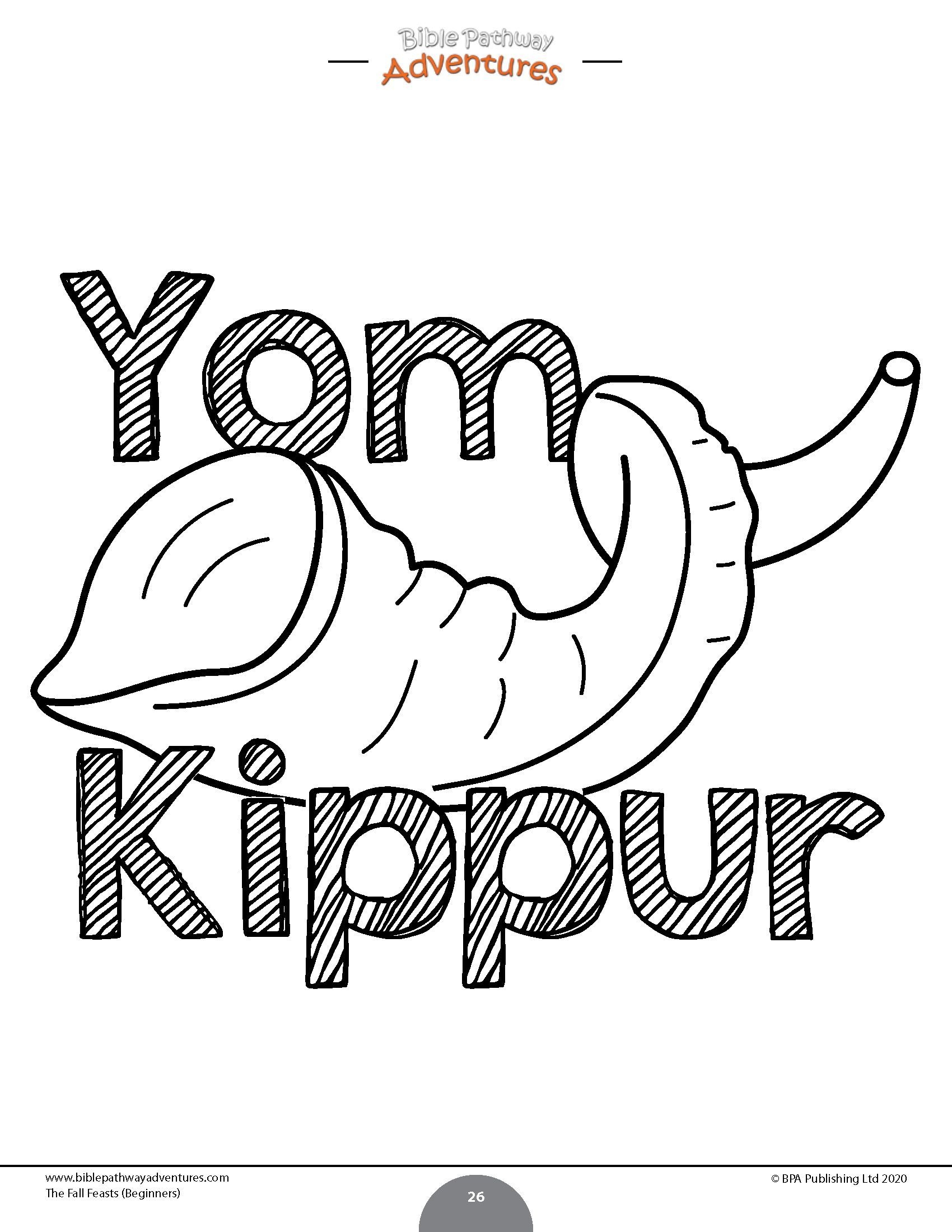 Yom Kippur Coloring Page Yom Kippur Lecciones B Blicas Para Ni Os Manualidades De La Biblia