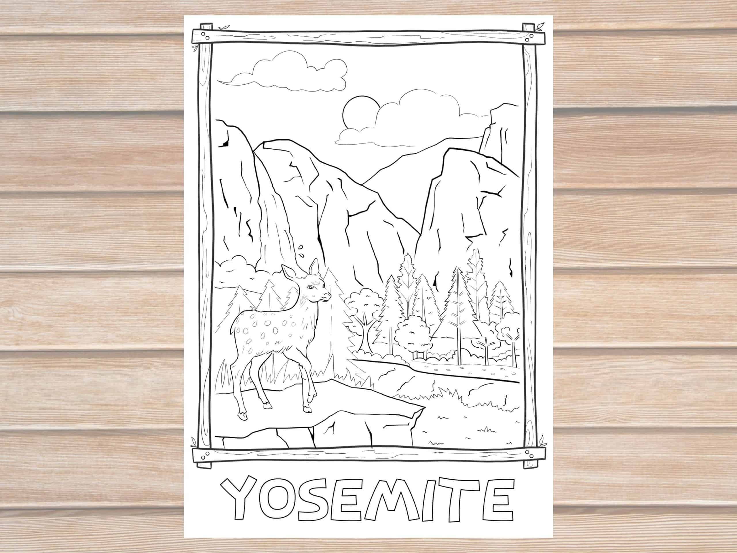 Yosemite Coloring Pages
