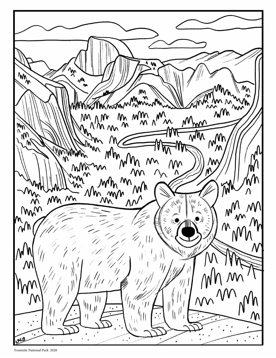 Free Printable Coloring Pages Yosemite