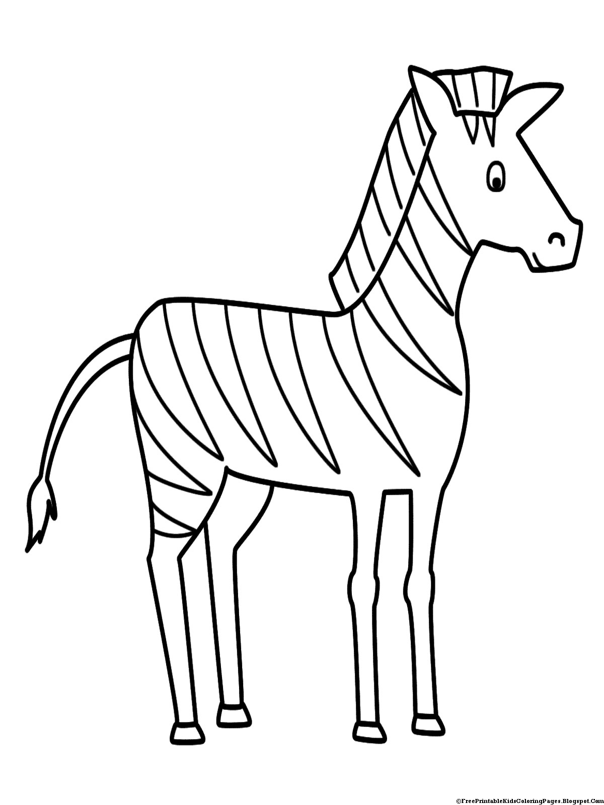 Free Zebra Printable Coloring Pages