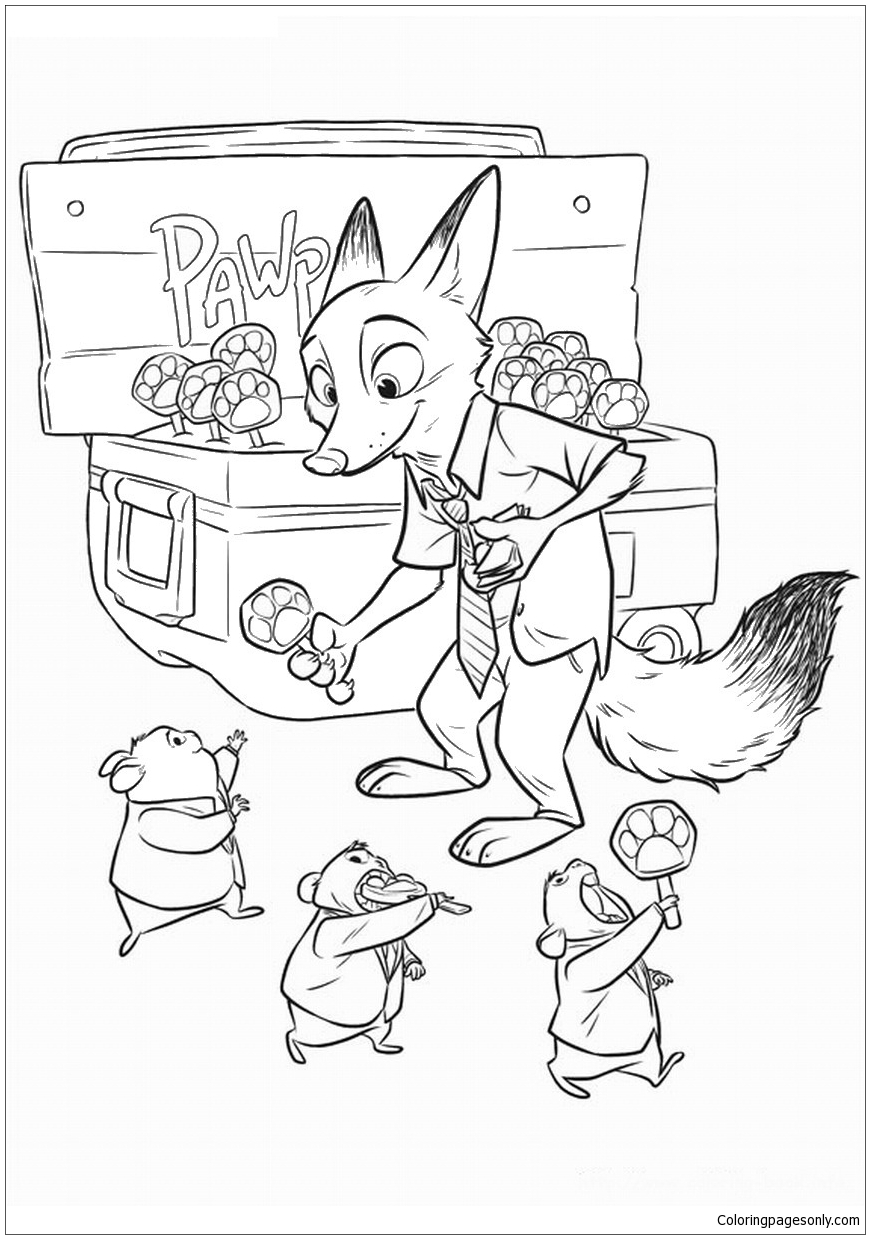Zootopia 6 Coloring Page Free Printable Coloring Pages