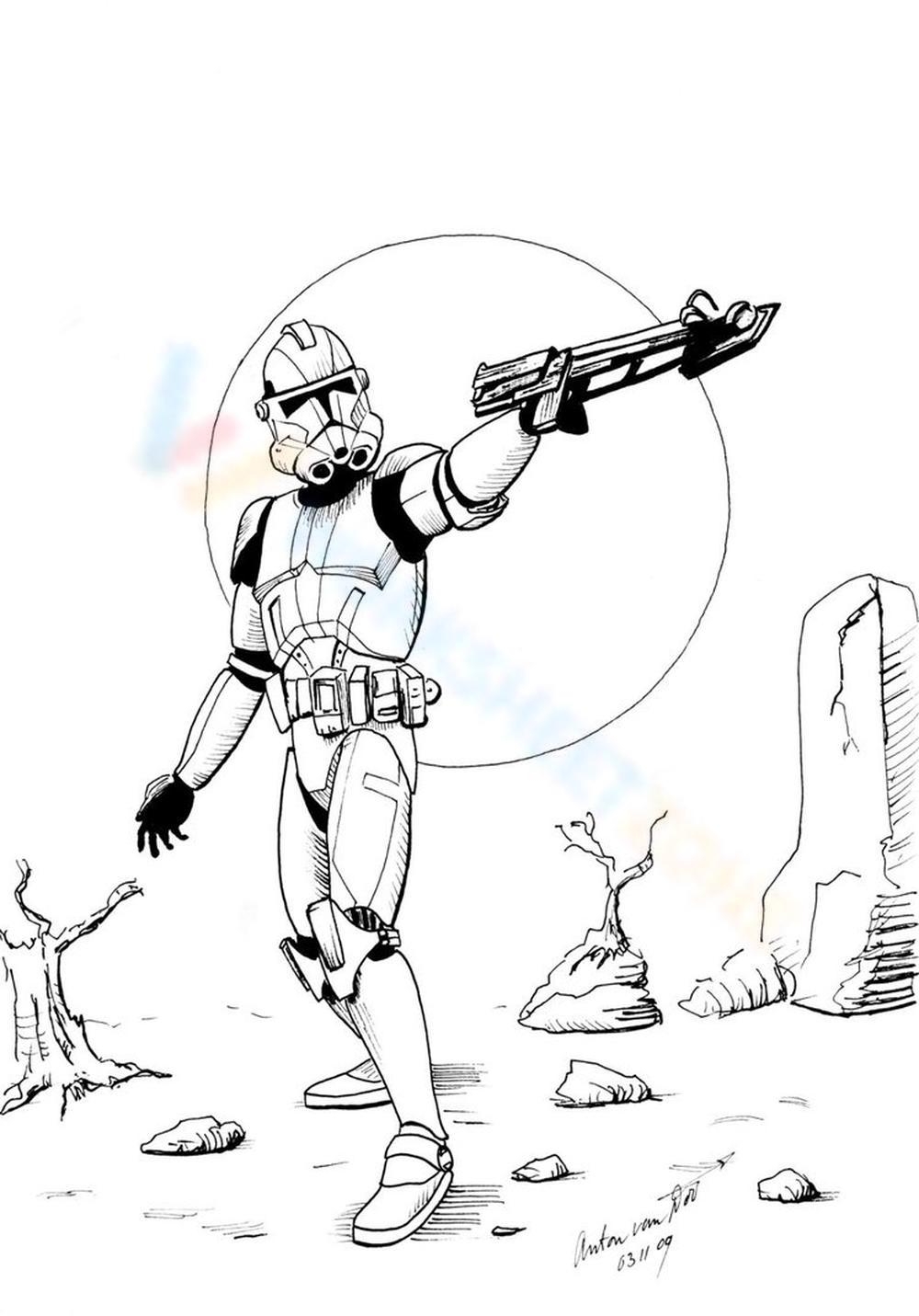 Online Star Wars Coloring Pages And Printable For Kindergarten 100 Freemium 