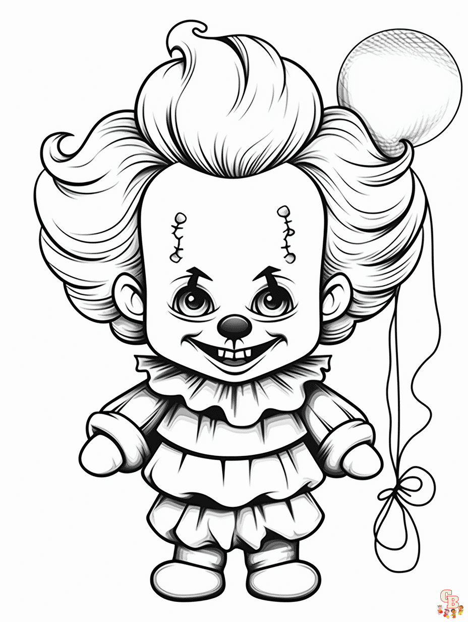 pennywise printable coloring pages